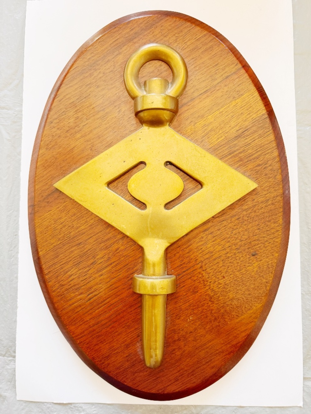 Vintage Brass Nautical Wall Plaque Beach House Coastal Decor Phil Stoughton